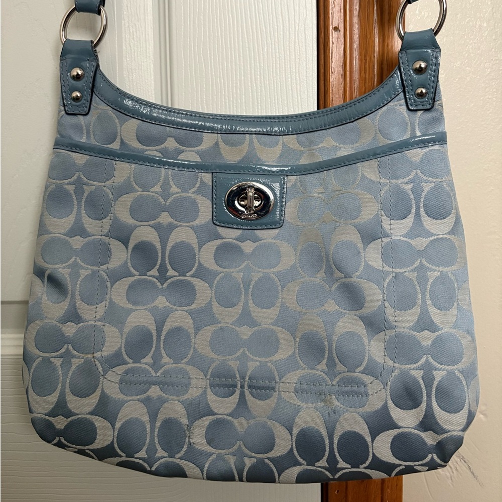 Coach Penelope Signature Bag (Pool Blue) - Picture 2 of 6